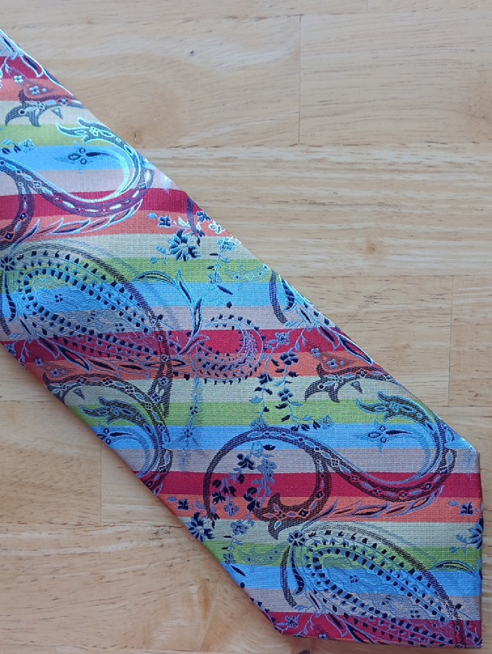 Belisi Multicolor Paisley Silk-Blend Men's Tie